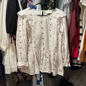 Embroidered Floral Top